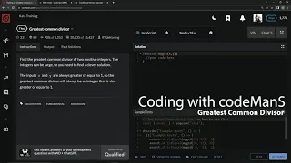 Codewars 7 kyu Greatest Common Divisor Javascript