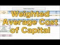 How to Calculate Weighted Average Cost of Capital in Excel WACC in Excel