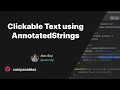 Create Clickable Text using AnnotatedStrings