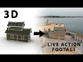 Place 3D objects to live action footage in 1 5 minute - Cinema 4D