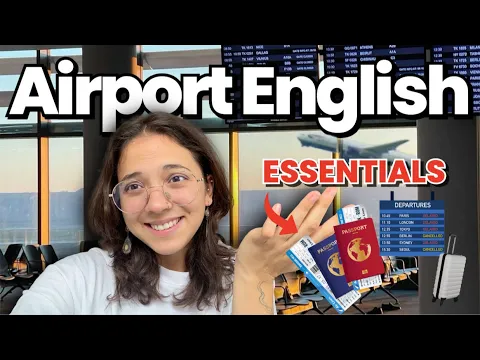 Inglês lento Practice | Airport ESSENTIALS for Viagensing ✈️