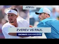 Alexander Zverev vs Tommy Paul Highlights Cincinnati 2026 Round 4