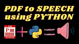 Python Beginner Project Convert PDF to mp3 in Python book using python Python tricks