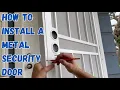How to install a metal security door