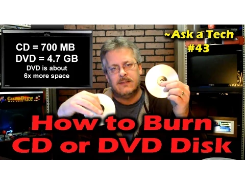 Download MP3 How to Burn a CD or DVD Disk in Windows - Ask a Tech #43
