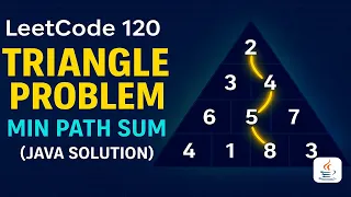 LeetCode 120 Triangle Minimum Path Sum Java Solution Explained With Recursion DP