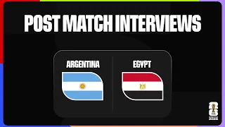 post match player interviews argentina 3 2 egypt