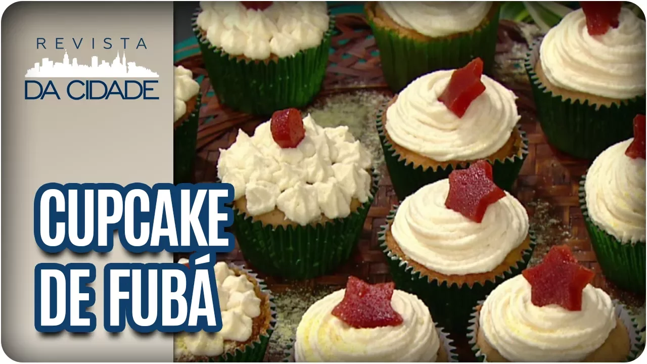 RECEITA DE CUPCAKE DE FUBÁ COM GOIABADA REVISTA DA CIDADE (06/06/2017)