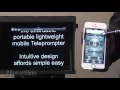Portable Teleprompter Demo - PRomptBox PRBOX4 PRompTer ONE