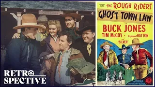 The Rough Riders Western/Thriller Full Movie | Ghost Town Law (1942) | Retrospective