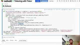 Tinkering with Tinker Training LLMs with RL using Thinking Machines fantastic new service