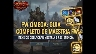 FW Omega: Como Conseguir Itens de Deslacrar Mestria e Resistência (Guia Completo)