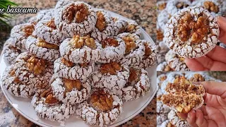 حلويات العيد 2024 حلوة بدون زبدة غريبة الكاوكاو أو معلكة بالكاوكاو ناجحة بجميع أسرارها حلويات مغربية 