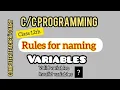 rules for naming variables computer science lectures for class 12th LANGUAGE COMPUTER