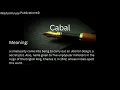 Cabal - Meaning Pronunciation