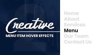 CSS Creative Menu Hover Effects 2 Html CSS Hover Effects Tutorial