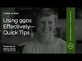 Using 990s Effectively - Quick Tips