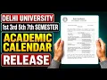 DU Academic Calendar 2026-27 Update