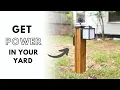DIY Outdoor Lighting and Outlet
