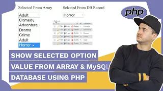 SHOW SELECTED OPTION VALUE FROM ARRAY MySQL DATABASE USING PHP