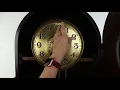 German Deco Antique Carved Oak Grandfather Clock J Brandmann Berlin