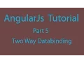 AngularJs Tutorial Part 5 - Two Way Databinding ng-model Directive