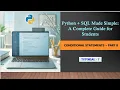 Python SQL Made Simple - Conditional Statements