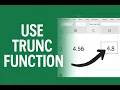 How to Use the TRUNC Function in Excel