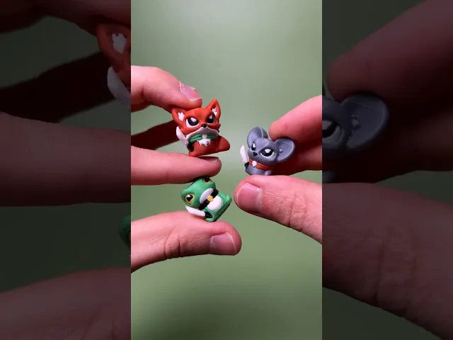 Forest Critters (Fox, Mouse & Frog) - Easy Multicolor FDM RPG Minis (No supports) video thumbnail
