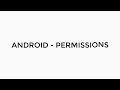 ANDROID - RUNTIME PERMISSIONS TUTORIAL IN JAVA
