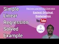 Simple Linear Regression with Solved Example Tec4Tric