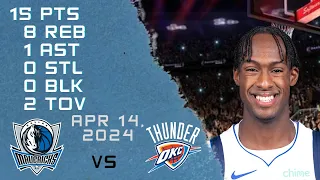 Download Olivier-Maxence Prosper player Full Highlights vs THUNDER NBA Regular season game 14-04-2024 MP3