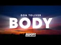 Lagu Don Toliver - Body (Lyrics)