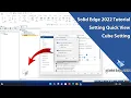 Solid Edge 2022 Tutorial - Setting Quick View Cube Setting