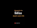 Download Lagu Ikhlas - Gloryweird for you (slowed+reverb+lirik) Tak jogo tresnamu dinggo atiku storywa viraltiktok