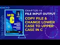 Let us C Solutions C Programming How to convert content lower case to upper case in C Language