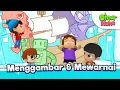 Download Lagu Omar \u0026 Hana Menggambar \u0026 Mewarnai 🎨🖌️🖼️ | Lagu Anak Islami