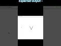 How to Draw Alphabet V using Python Turtle Module