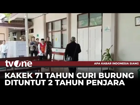 Isak Tangis Kakek Terdakwa Pencurian Burung Langka, Dituntut 2 Tahun Penjara