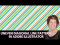 Illustrator - Create a Pattern of Uneven Width Diagonal Lines