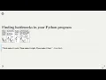 Profiling - Finding bottelnecks in Python