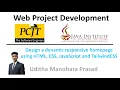 6 Design a dynamic responsive homepage using HTML CSS JavaScript and TailwindCSS