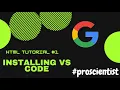 Installing VS Code and Live Server HTML tutorial