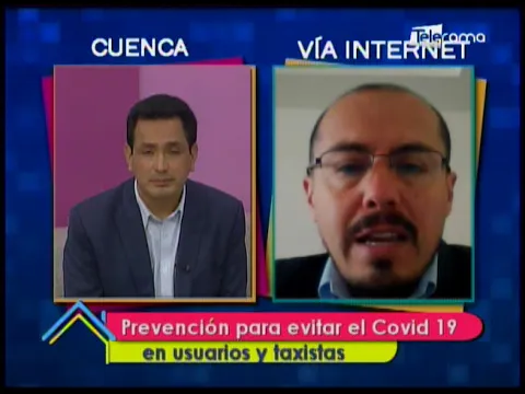 Prevención para evitar el Covid 19 en usuarios y taxistas