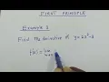 Derivative by first principle - Example 2