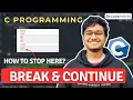 Break and Continue of C programming with Codeforces Problem C programming tutorial
