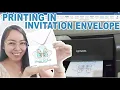 HOW TO PRINT IN INVITATION ENVELOPE BIRT AY BAPTSIMAL CHRISTENING Cassy Soriano