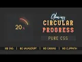 Animated Radial Progress Bar using HTML and pure CSS