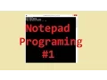Hello World Notepad Programing
