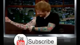 Ed Sheeran and John Mayer s tattoo reveal on Late Late Show